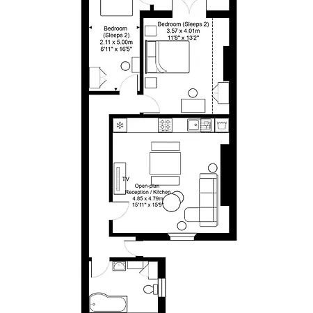 דירה New Stylish & Cosy-2bed-basement-central Flat-by Fabaccommodation *